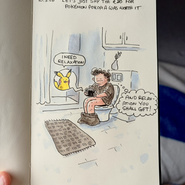 Poopin' and cleaning up my little town.