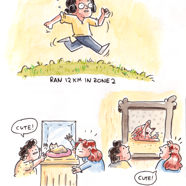 Give me a run, an exhibition and good company and I'm having a good day.