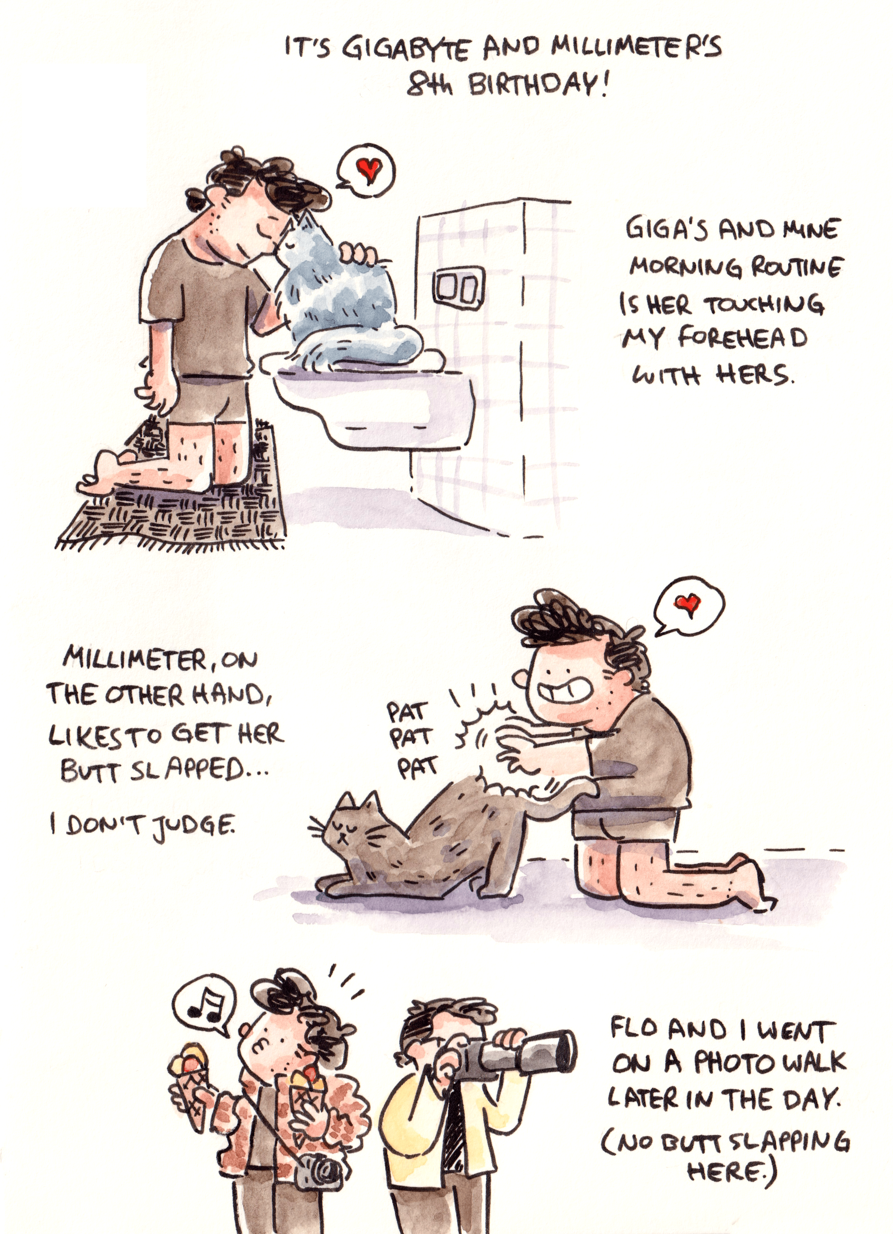 A proper birthday butt slapping.