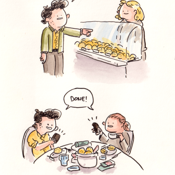 It was a slow and cozy day.