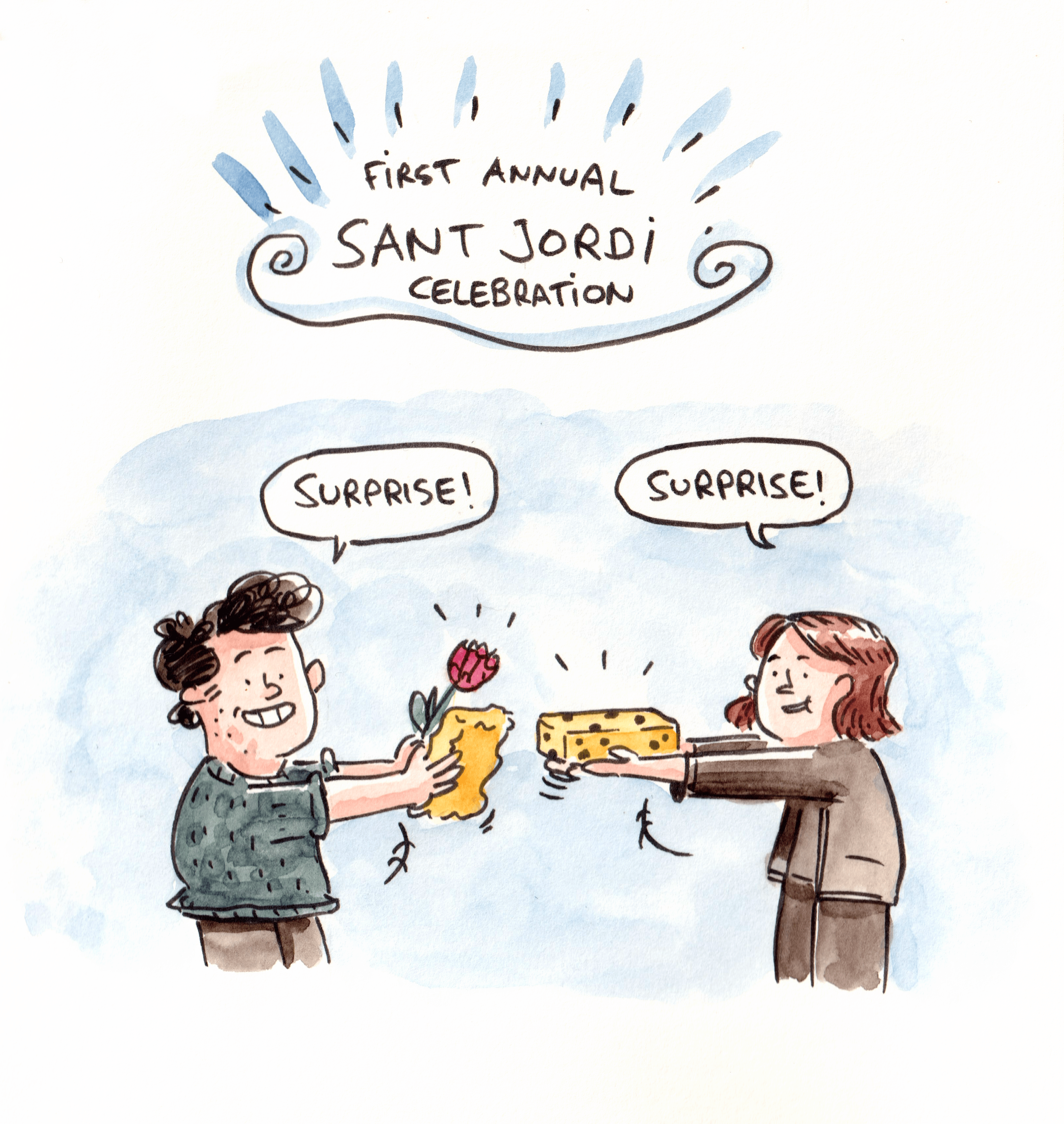 We appropriated Sant Jordi, please don't cancel us.