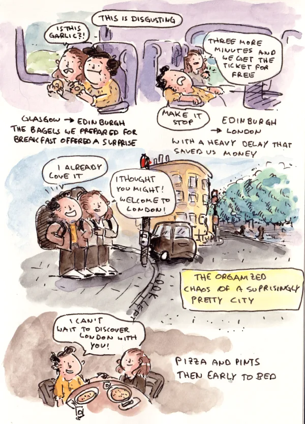 We arrived in London, and I couldn’t have had a better initial impression. I loved it from the very first second.