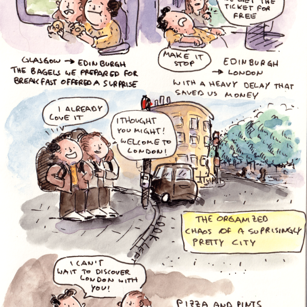 We arrived in London, and I couldn’t have had a better initial impression. I loved it from the very first second.