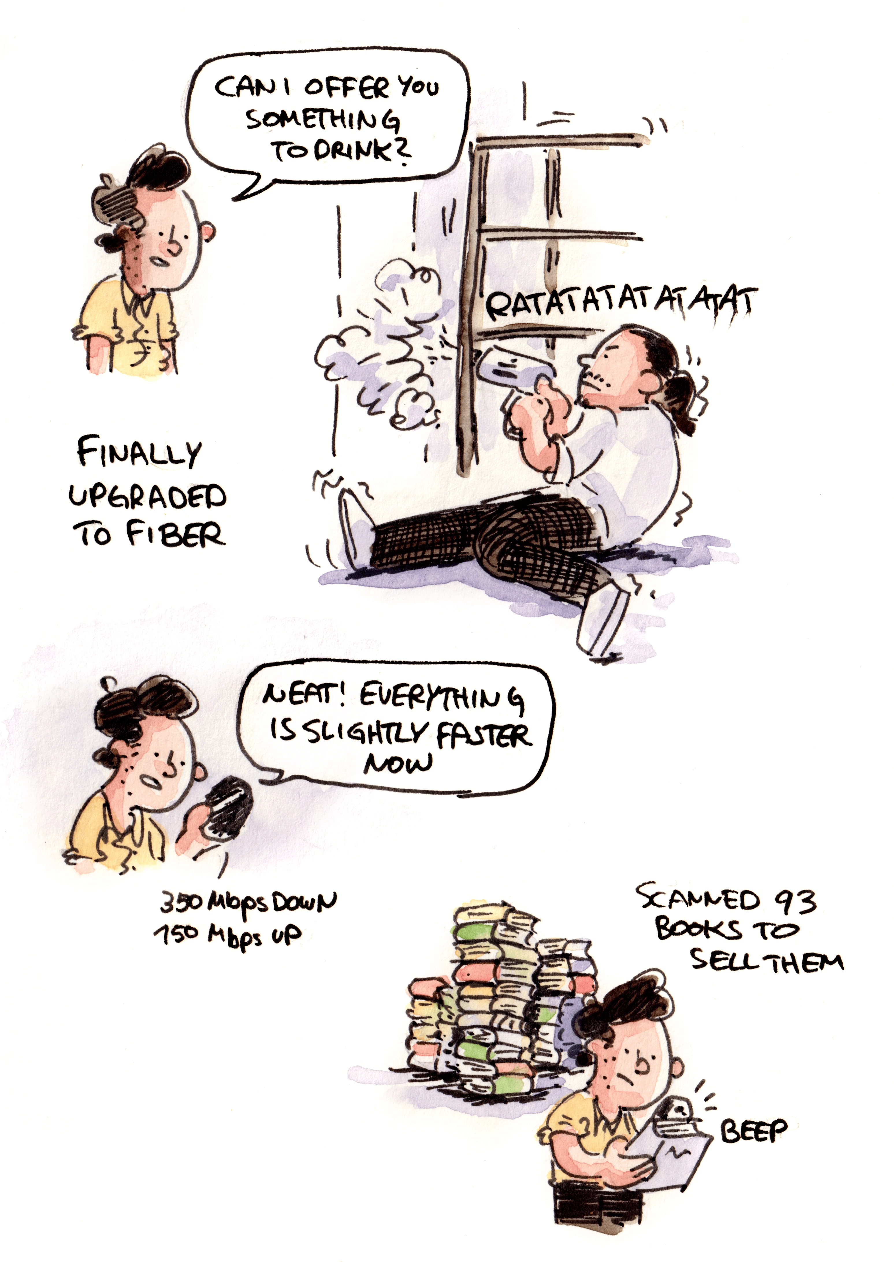 Now I need to pack up 93 books and send them to the company buying them.