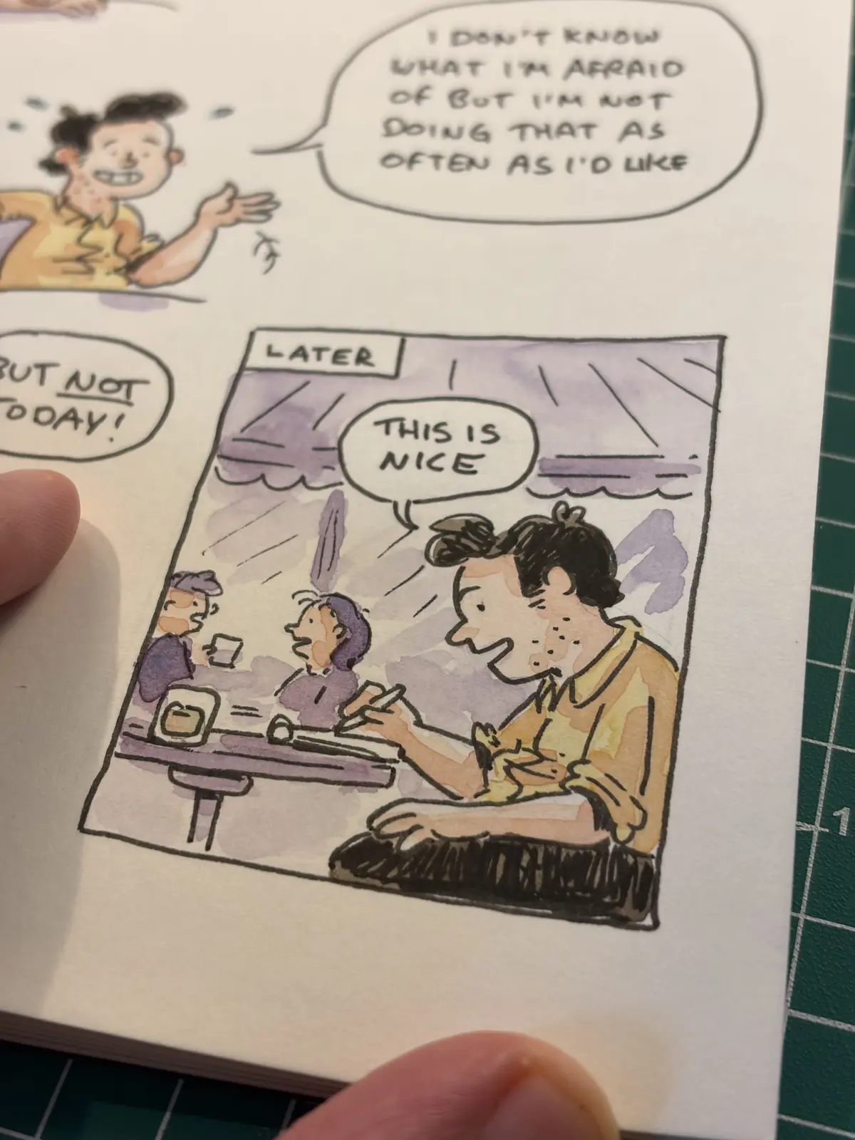 Comic journal drawing for August 2, 2026