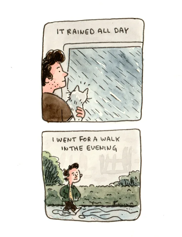 I like this comic, even though I didn’t when I made it. It’s pure melancholy, and the whole day felt exactly like this.

On a related note, I always struggle with the end of summer and the beginning of the worst seasons. I will persevere, but it’s not going to be fun.